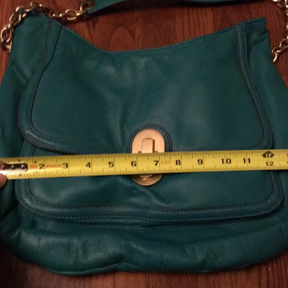 Calvin Klein Teal hobo leather bag - Picture 4 of 5